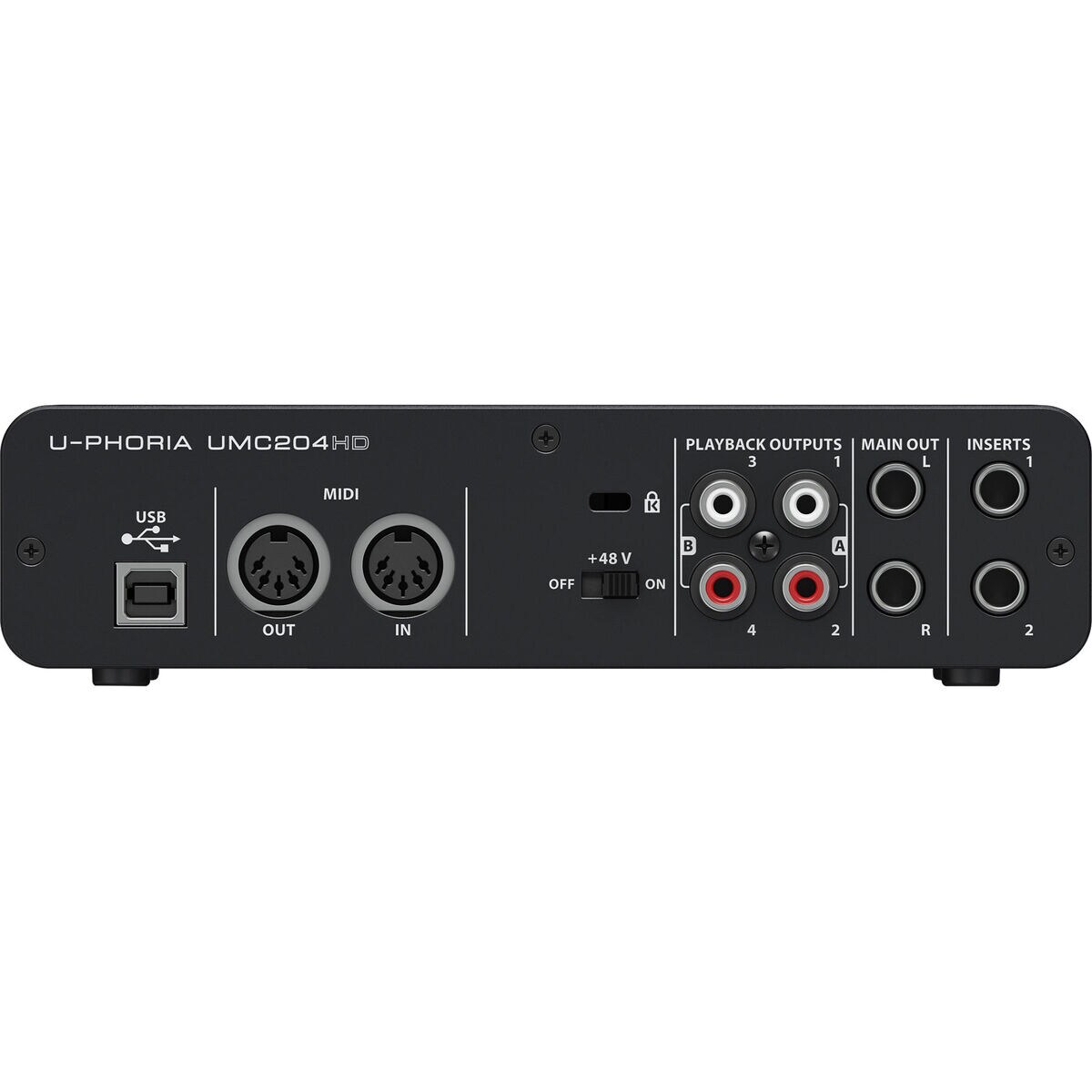 Behringer U-Phoria UMC204HD Audiophile 2 x 4 USB / MIDI